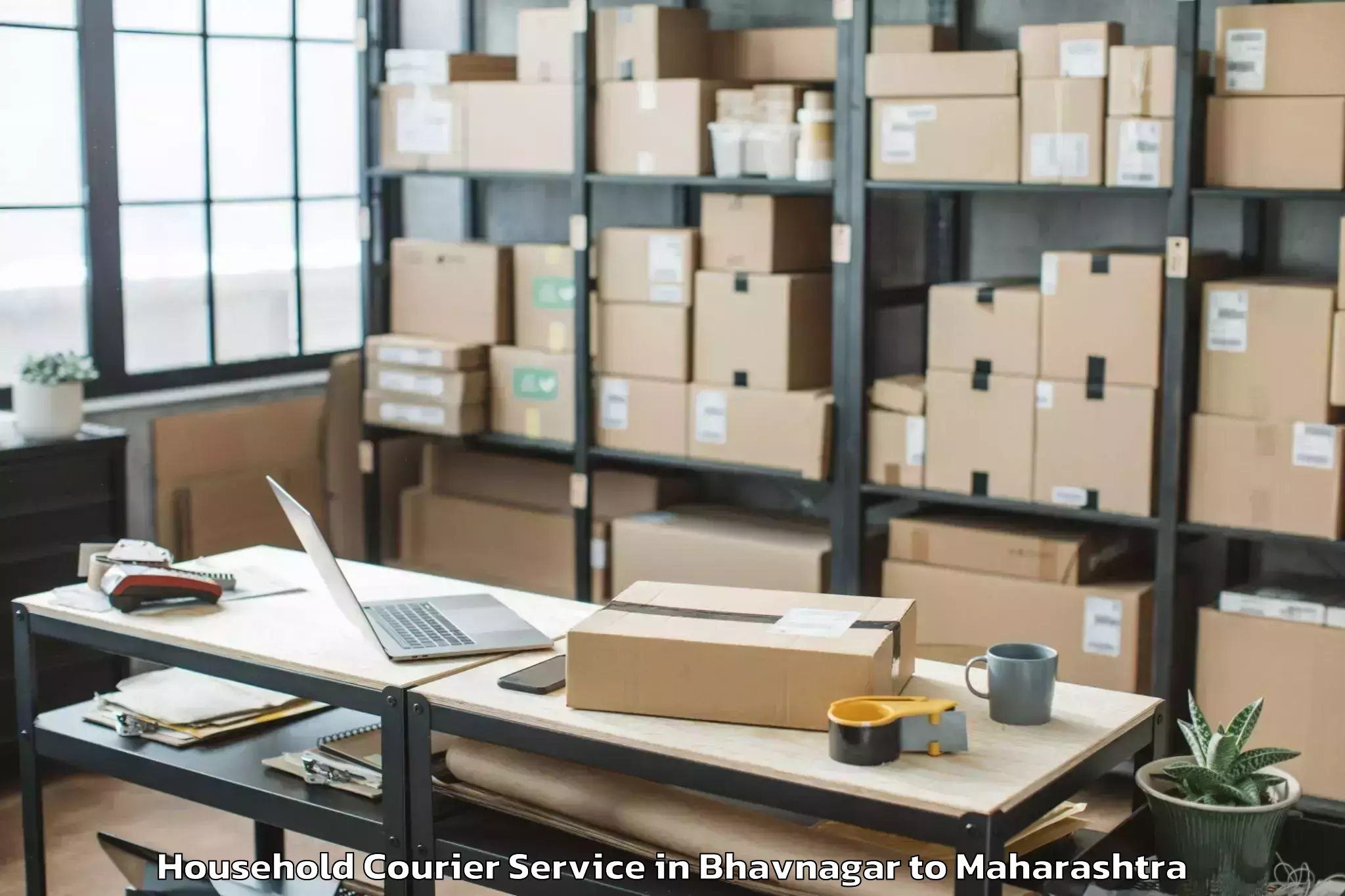 Book Bhavnagar to Ballarpur Household Courier Online